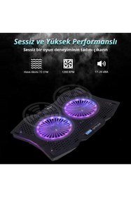 Resim Hype Store GT RGB Gaming Notebook Soğutucu Siyah 