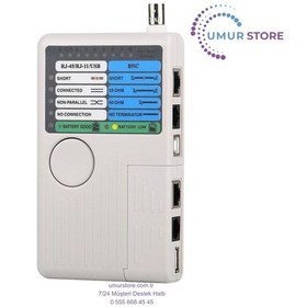 Resim Çok Fonksiyonlu Ağ Kablosu Test Cihazı Cat5 Cat6 Telefon Test Cihazı 