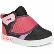 Resim Vicco Ufo Kız Çocuk Siyah/Pembe Spor Ayakkabı Sneaker 