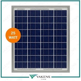 Resim 25W Watt Polikristal Güneş Paneli Lexron 