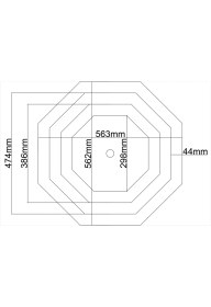 Resim Motifpiyer Lamba Tavan Göbeği DÜZ-4K-MODEL-8GEN-56CM-2 