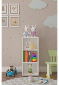 Resim Key Çok Amaçlı Kitaplık Düzenleyici Dolap 3 Raflı 45,5 x 82 CM Çok Renkli 