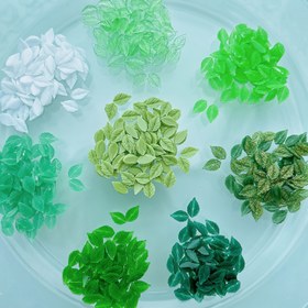 Resim 100/200 adet Yeşil Yaprak Tırnak Süslemeleri - DIY Tırnak Sanatı, Takı ve Telefon Kılıfı El Sanatları için Reçine Okaliptüs & Monstera Yaprağı Tasarımlar - Canlı Botanik Tırnak Aksesuarları, Tırnak Sanatı Malzemeleri, Doğal Estetik Dekor, Zarif Doku Detayı 