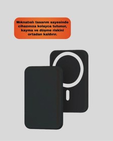 Resim Mey İthalat Şık Tasarımlı Magsafe Araç Telefon Tutucu Type-c Girişli 
