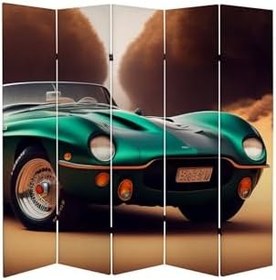 Resim Araba Temalı Özel Tasarım Paravan Room Divider Oda Bölücü PRVN-1319-1, 220 x 180 