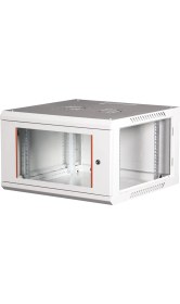 Resim LANDE - 6U 19" Duvar Tipi Rack Kabinet - Genişlik: 600 mm | Derinlik: 600 mm - Açık Gri 