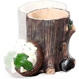 Resim Ganzhoushop Kalemlik Sevimli Masaüstü Kalemlik Kalem Kalemlik Reçine 14 X 11 Cm Ev Ofis Dekorasyonu Masa Organizasyonu İçin 