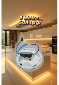 Resim 5 Metre Gün Işığı Şerit Led Aç Kapa Anahtarlı Ve Adaptörlü Sb-655 