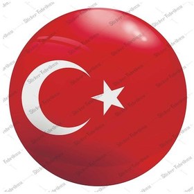 Resim Türk Bayrağı Ay Yıldız Sticker 00937 