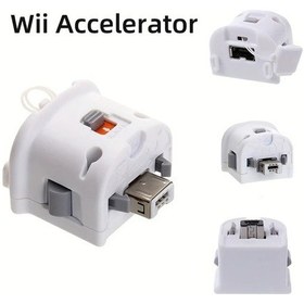 Resim Elmpaly Beyaz Renkli Motion Plus Adaptör Sensörü Yüksek Kaliteli Nintendo Wii Kumanda Uyumlu 