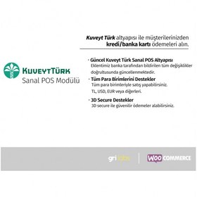 Resim WooCommerce / Wordpress - Kuveyttürk Sanal POS Modülü 