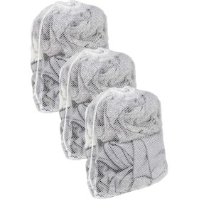 Resim Ipli Büyük Çamaşır Yıkama Filesi, Kirli Temiz Elbise Kıyafet Torbası Asker Üniversite Yurt (2) 