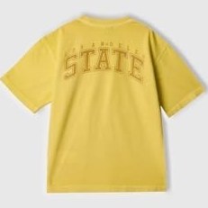 Resim United Colors of Benetton Erkek Çocuk Slogan Baskılı Soluk Efektli T-Shirt, 225P3PCMC10N7 