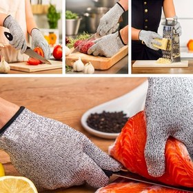 Resim Kaymaz Dış Mekan Eldivenleri - Dayanıklı HPPE Malzeme, Halloween, Noel, Şükran Günü, Yeni Yıl, Bağımsızlık Günü için Makinede Yıkanabilir 