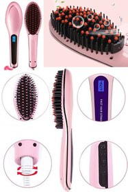 Resim Munico Saç Düzleştirme Tarak Lcd Ekran Dijital Fırça Ev Salonu Unisex Şekillendirme Kadın Saç Fırçası 