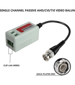 Resim Boblov Bnc Video Balun Pasif Sinyal Alıcı-Vericileri Hd-Cvı/tvı/ahd Cctv Güvenlik Kamerası Cat5/5e/6 