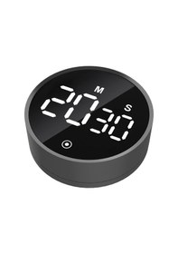 Resim Manyetik Geri Sayım Sayacı, Dijital Hesap Makinesi, Geniş Ayarlanabilir Led Ekran, Kronometre Fonksiyonlu Döner Ayarlar, Mutfakta Yemek Pişirmek İçin Sessiz Mod 