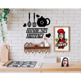 Resim Bk Home Isme Özel Mutfak Duvar Süsü Ahşap Karikatürlü Tablo Ve De (551044030) 