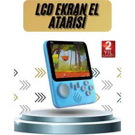 Resim 3.5 Inç Mini Atari Taşınabilir Oyun Konsolu 666 Adet Retro Oyun 