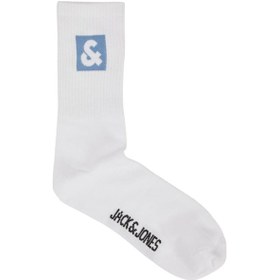 Resim Jack & Jones Jacli Logo Tennis Sock Erkek Çorap-26487 - Açık Mavi 