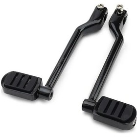 Resim Tongdashop Black Heel Toe Shift Pegs Kit - Ergonomik Tasarım, Road King Street Glide Uyumlu 