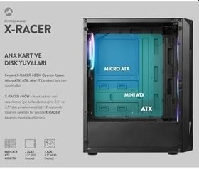 Resim Gaman 4X Rgb Fanlı Gaming Bilgisayar Kasası - Yüksek Hava Akışı, Modern Tasarım, Sessiz Fan 