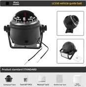 Resim Youmex Maiev Lc550 Araç İçin Pusula, Manyetik Sapma Ayarı Ve Işık Özelliği, Siyah Stokta 