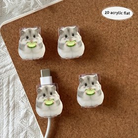 Resim 2 adet Sevimli Hamster Kablo Koruyucuları - Dayanıklı Plastik, Hasar Önleyici Tip-C Telefon Şarj Kablosu Kapakları, Sevimli Hamster Tasarımı, Beyaz ve Gri, Telefon Şarj Kablosunu Düzenlemek ve Koruma İçin Mükemmel, Kablosu Kesme Makinesi, Mikrodalga, Aaa, Tüm Bir Kablosu Kapak, Vida Kablo Koruyucusu, İç Mekan Dekoru, Fiş Koruması, Dolaşan Elektrikli Tel, Teknoloji Sever Hediye, Ona Hediye 