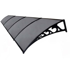 Resim SUNDURMAGROSS Pratik Sundurma Kapı Pencere Üstü 100x480 cm Antrasit Gri 6 mm Levhalı 