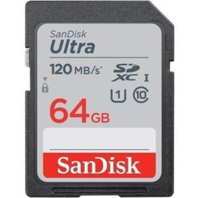 Resim Sandisk 64gb Sd Ultra 120mb/s Sdxc Hafıza Kartı Sdsdun4-064g-gn6ın 