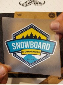 Resim Bay Etiket Hbg37 Snowboard Etiketi 