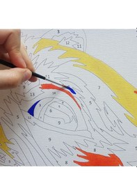 Resim Sayılarla Boyama Seti - Pembe Çiçekler 60x75cm 