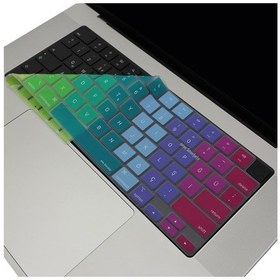 Resim Apple Uyumlu Macbook Klavye Koruyucu İngilizce Amerikan-return-enter-için Türkçe Çeviri Baskı 13,6-15,3inç - 14,2-16,2inç M1-m2-m3-m4 , İnce Hafif Silikon Klavye Filmi Pembe Yeşil Sku: Smg8690010111500 