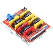 Resim Arduino Cnc Shield A4988 Drv8825 Drv8833 Cnc 3D Yazıcı Step Motor 