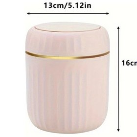 Resim Chuangyinshop Pembe Masaüstü Mini Çöp Kutusu Ev Ofis Yatak Odası Çalışma Masası Çöp Sepeti 