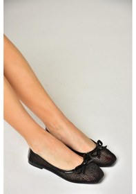 Resim Fox Shoess476350115 Siyah File Kadın Babet Siyah 
