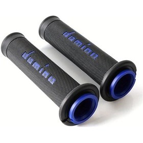 Resim Motion003 Motosiklet Domino Tutacakları 22mm Honda Cbr Mavi Çift 