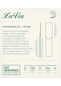 Resim D'addario Rcc10hd La Voz Bb Klarnet Kamışı Hard Sertlik Profesyonel/caz - 10'lu Paket Sert Ve Kararlı Ton, Güçlü Ses Projeksiyonu 