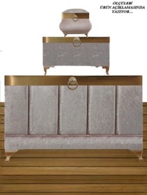 Resim Hasret Çeyiz Çeyiz Sandık Damat Nişan Bohça Gelin Sandığı 3lü 0667 