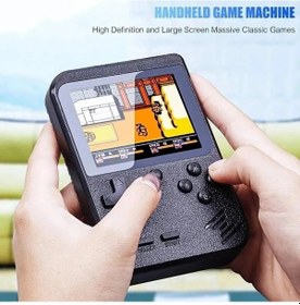 Resim Tek Siyah-gc26 Retro Taşınabilir Mini El Video Oyun Konsolu 3.0 Inç Renkli Lcd Çocuk Renkli Oyun Oyuncu Dahili 400 Oyun 