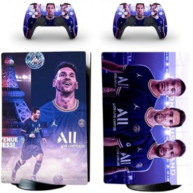 Resim cosy home gift Neymar-messi-mbappe Psg Playstation 5 Standart Dijital Versiyon Sticker Kaplama Seti 