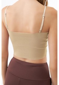 Resim Cottonhill Ayarlanabilir İnce Askılı Lazer Kesim Crop Büstiyer 3'lü Paket-6 Renkli-11 