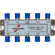 Resim DIGITURK 5-2150 MHZ 20DB 8 YOLLU TAP SWITCH 1/8 SPLITTER 