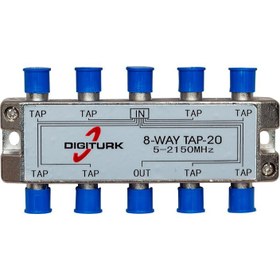 Resim DIGITURK 5-2150 MHZ 20DB 8 YOLLU TAP SWITCH 1/8 SPLITTER 