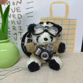 Resim Silver1 Iyi Şanslar Bebek Sevimli Karikatür Peluş Bebek Çanta Kolye Kız Öğrenci Bebek Asılı Anahtar (Yurt Dışından) 