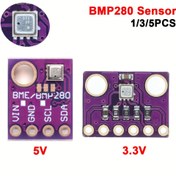 Resim 1/3/5 adet BMP280 5V 3.3V Dijital Sensör Sıcaklık Nem Barometrik Sensör Modülü I2C SPI 1.8-5V 