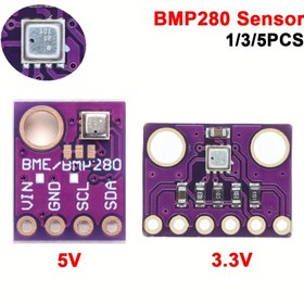 Resim 1/3/5 adet BMP280 5V 3.3V Dijital Sensör Sıcaklık Nem Barometrik Sensör Modülü I2C SPI 1.8-5V 