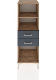 Resim Hyperion Dolap 2 Raflı 2 Çekmeceli 44x44x134 Çam-antrasit Çam 