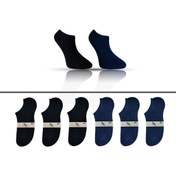 Resim KBC Socks 6'lı Dikişsiz Bambu Terletmez Spor Erkek Kısa Bilek Çorap Seti / Kutulu Set / 3 Siyah - 3 Lacivert 