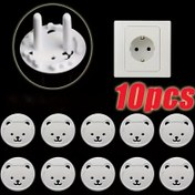 Resim 10 adet Sevimli Panda Güç Prizi Kapakları - Ev ve Ofis için Güvenlik Fiş Koruyucuları, Elektrik Şoku Koruma, Plastik, Beyaz Siyah Panda Tasarımı, Elektrik Güvenliği | Canlı Tasarım | Plastik Yapı, Elektrik Prizi Kapakları 